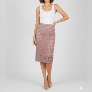 Damaris Bailey | Crochet Skirt Size M Dusty Rose Pink